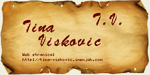 Tina Višković vizit kartica